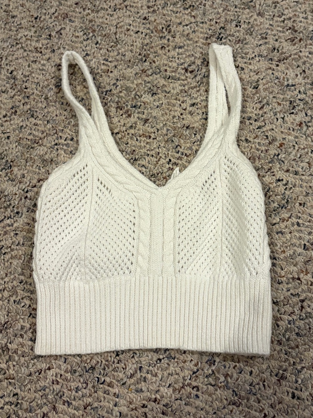 Me to We White Crochet Top